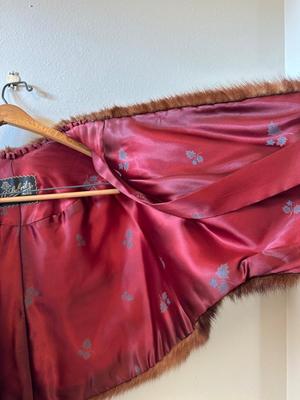 Vintage Mink Fur Capelet by A. Lubritz Furs, New Orleans