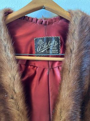 Vintage Mink Fur Capelet by A. Lubritz Furs, New Orleans