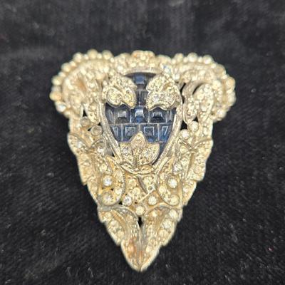LOT 6J: Antique Cut Glass Buttons, Fur Clips, and Shoe Clips