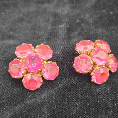 LOT 6J: Antique Cut Glass Buttons, Fur Clips, and Shoe Clips