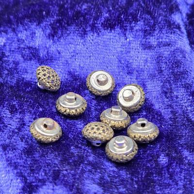 LOT 11J: Variety of Antique Buttons, Shoe Clips, and More