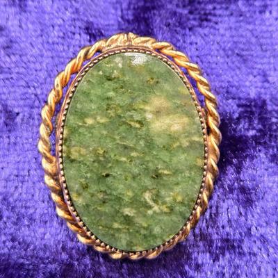 LOT 12J: Italian Mosaic Brooch & Necklace, Enamel Brooch, Czechoslovakian Brooch, and More