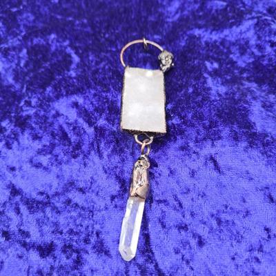 LOT 14J: Artisan Crystal, Druzy, and Gemstone Pendants