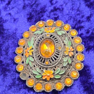 LOT 18J: Antique Jewelry in Autumn Colors