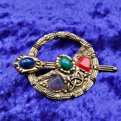 LOT 21J: Two Scarab Bracelets, Opal Stick Pin, and More