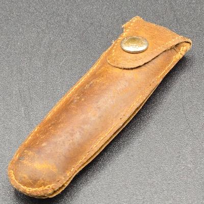 LOT 22J: Two Pairs of Antique Rimless Eyeglasses in Cases, WH Morley & Sons Pocket Knife with Case, Tiny Book Locket, and More