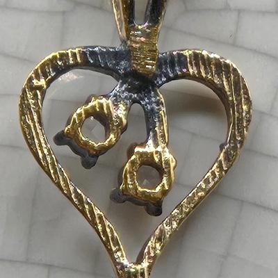 LOT 32J: 24 Inch 925 Chain with Seed Pearl Embellished 1/10 10k Gold Filled Pendant, 18 Inch 1/20 14k Gold Filled Chain with Opal Charm,...