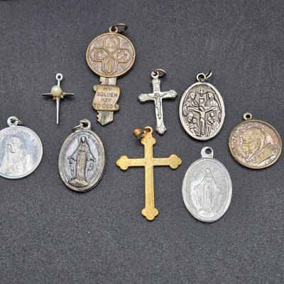 LOT 50J: Various Religious and Patriotic Pins and More