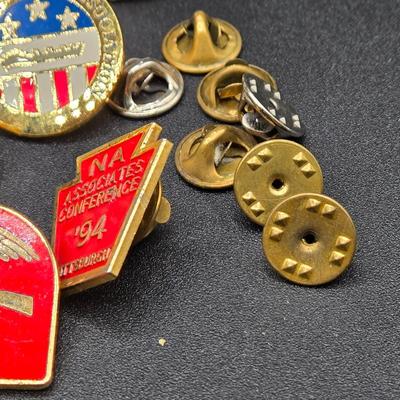 LOT 50J: Various Religious and Patriotic Pins and More