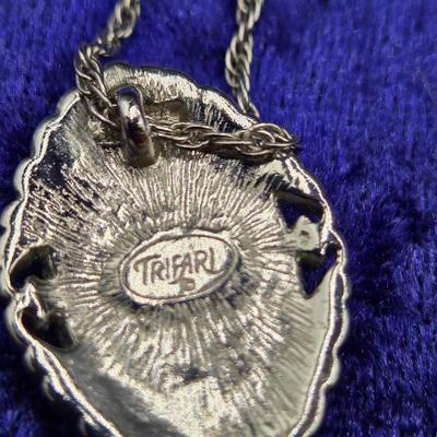 LOT 57J: Multiple Bracelets Including Sarah Coventry, Ten Commandments Charm Bracelet, Trifari Necklace, and More
