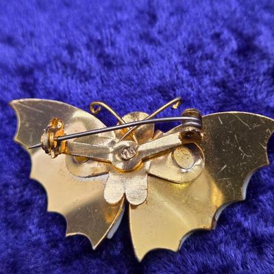 LOT 60J: Butterfly Pins, Earrings, and More