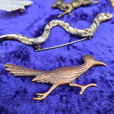 LOT 61J: Lizards and Turtles and Snakes, Oh My!! Various Animal Pins