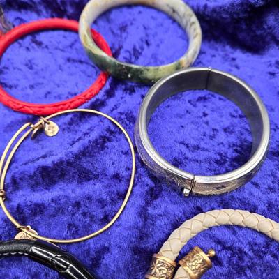 LOT 62J: Bangle, Stretch, Charm, Cuff, Rope, Beaded, and Chain Bracelets