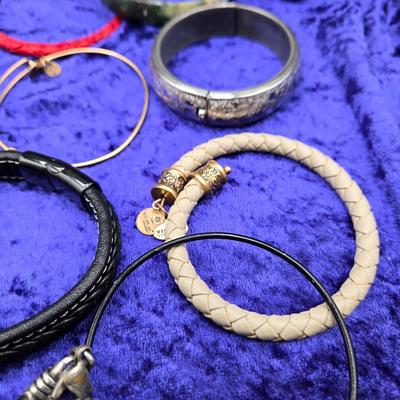 LOT 62J: Bangle, Stretch, Charm, Cuff, Rope, Beaded, and Chain Bracelets