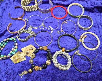 LOT 62J: Bangle, Stretch, Charm, Cuff, Rope, Beaded, and Chain Bracelets
