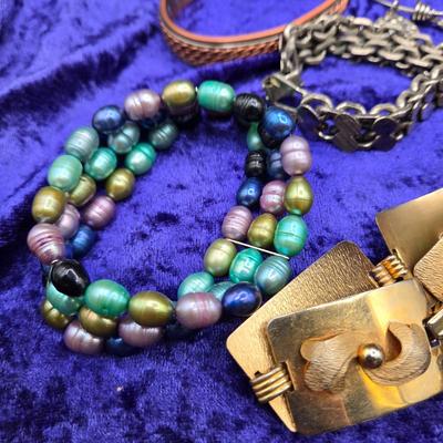LOT 62J: Bangle, Stretch, Charm, Cuff, Rope, Beaded, and Chain Bracelets