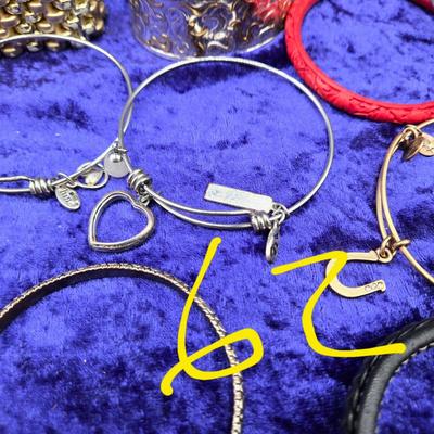 LOT 62J: Bangle, Stretch, Charm, Cuff, Rope, Beaded, and Chain Bracelets