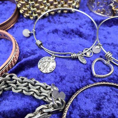 LOT 62J: Bangle, Stretch, Charm, Cuff, Rope, Beaded, and Chain Bracelets