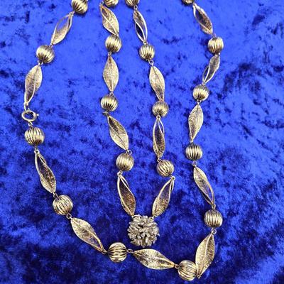 LOT 64J: Various Necklaces Including Pink Flower Necklace with Matching Earrings, and More