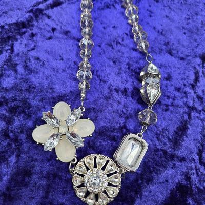 LOT 64J: Various Necklaces Including Pink Flower Necklace with Matching Earrings, and More