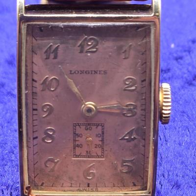 LOT 65J: Restored 1920's 14k Gold Longines Watch