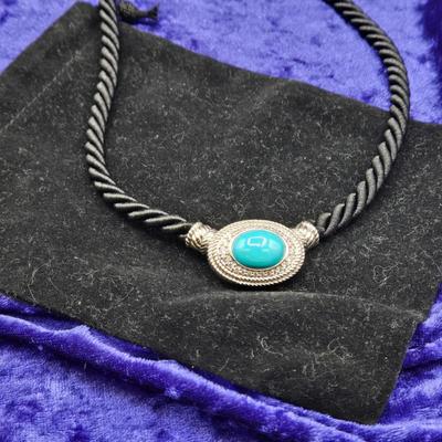 LOT 67J: 18 Inch Twisted Rope Judith Ripka Necklace with 925 Silver and CZs