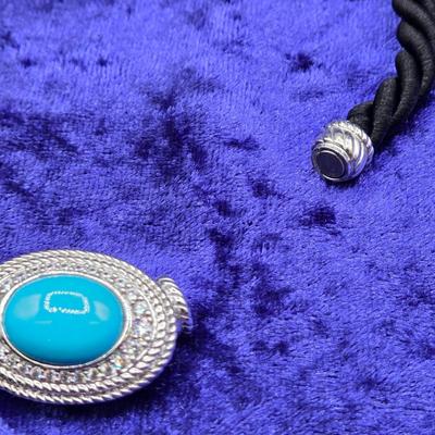 LOT 67J: 18 Inch Twisted Rope Judith Ripka Necklace with 925 Silver and CZs