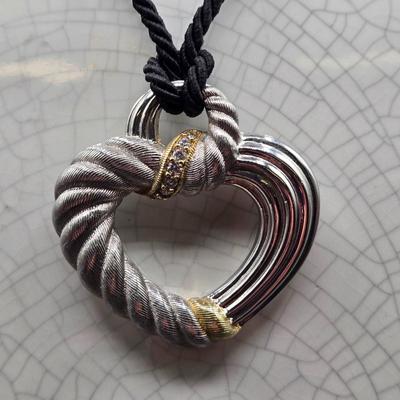 LOT 68J: Adjustable Rope 925 Silver Judith Ripka Necklace