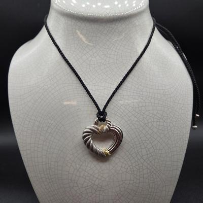 LOT 68J: Adjustable Rope 925 Silver Judith Ripka Necklace