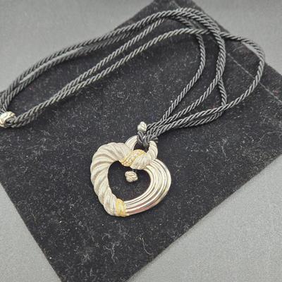 LOT 68J: Adjustable Rope 925 Silver Judith Ripka Necklace
