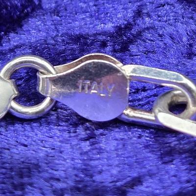 LOT 72J: Sterling Silver Chain Bracelet