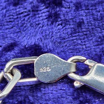 LOT 72J: Sterling Silver Chain Bracelet