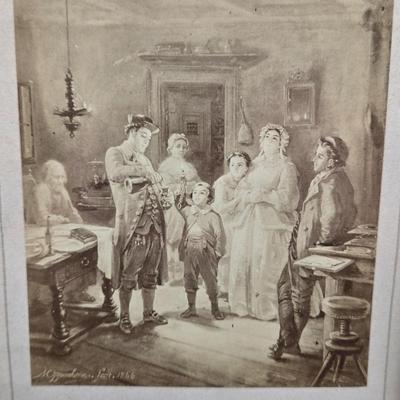 LOT 73: Three Framed Signed Prints By Moritz Daniel Oppenheim