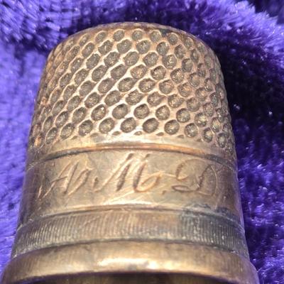 LOT 87J: Two Sterling Silver Thimbles/ 7.8 Grams