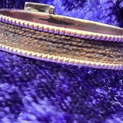 LOT 91J: Antique 14k Gold Mourning Ring Size 8 / 1.5 gtw