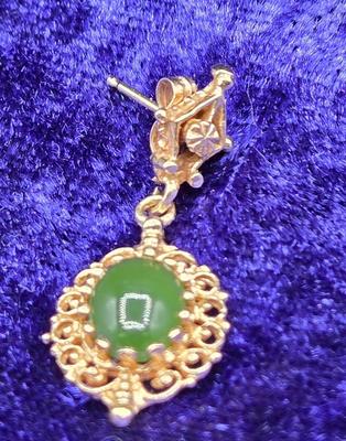 LOT 92J: Two Pair 14k Gold Pierced Earrings / 3.6 gtw