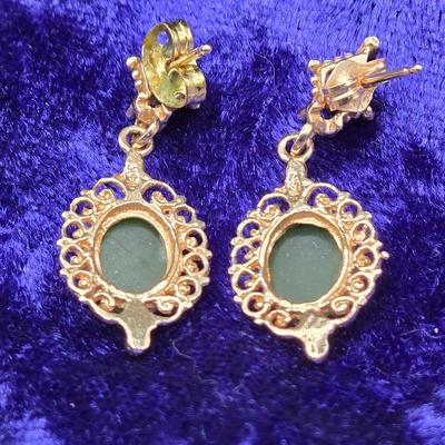 LOT 92J: Two Pair 14k Gold Pierced Earrings / 3.6 gtw