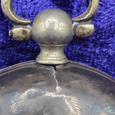 LOT 93J: Antique Fusee Pocket Watch in Silver Case