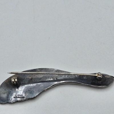 LOT 95J: Vintage Sterling Silver Brooches/ 27.3 gtw