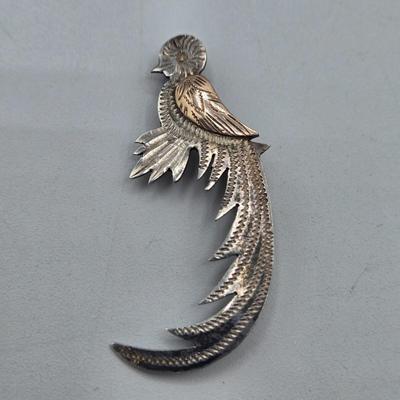 LOT 95J: Vintage Sterling Silver Brooches/ 27.3 gtw