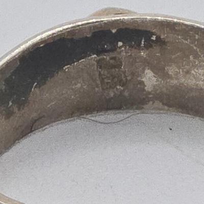 LOT 97J: Four Sterling Silver Rings and One Adjustable Toe Ring / 14.5 gtw