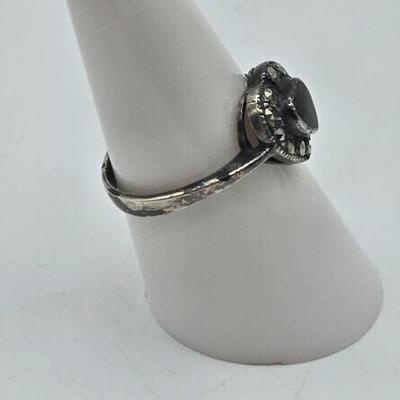 LOT 97J: Four Sterling Silver Rings and One Adjustable Toe Ring / 14.5 gtw