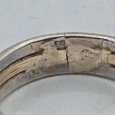 LOT 97J: Four Sterling Silver Rings and One Adjustable Toe Ring / 14.5 gtw