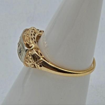 LOT 98J: Stunning 14k Gold Diamond Ring Size 6/ 2.2 gtw