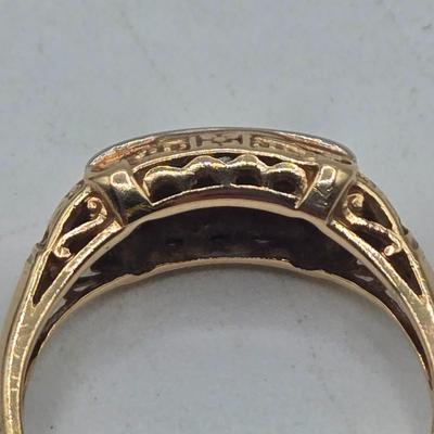 LOT 98J: Stunning 14k Gold Diamond Ring Size 6/ 2.2 gtw
