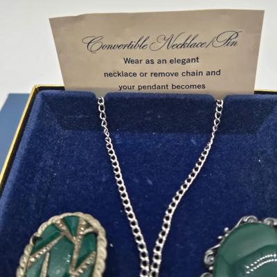 LOT 101J: Convertible Necklace and Multiple Pins