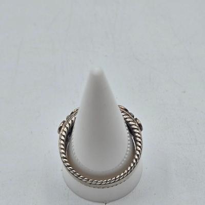 LOT 102J: Four Sterling silver Rings / 22.1 gtw