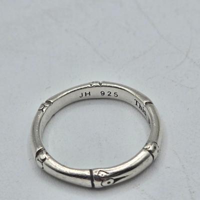 LOT 102J: Four Sterling silver Rings / 22.1 gtw