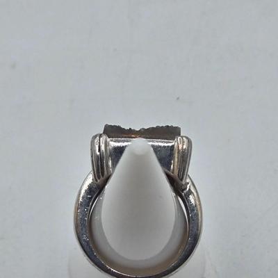 LOT 102J: Four Sterling silver Rings / 22.1 gtw