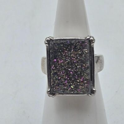 LOT 102J: Four Sterling silver Rings / 22.1 gtw